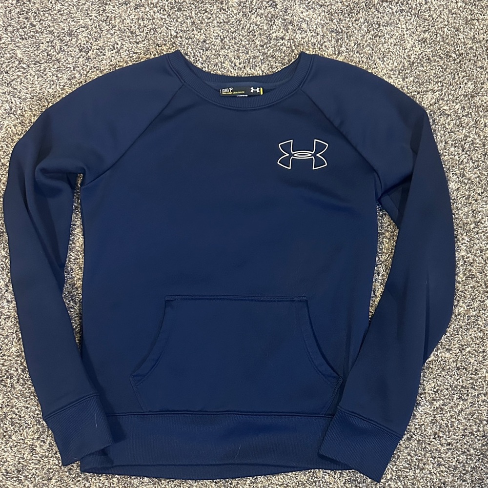 Under Armour Dark Blue Pullover with Logo